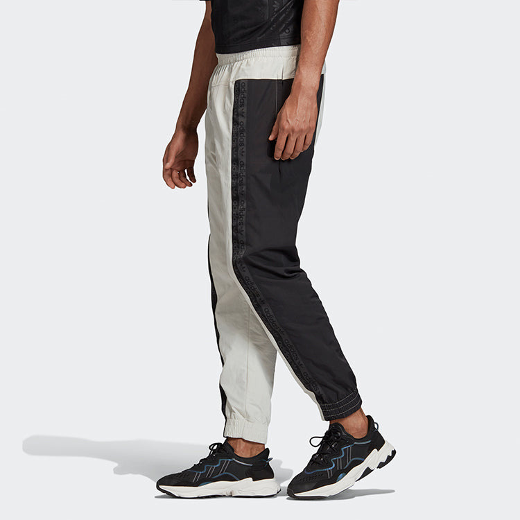 adidas originals D TP Colorblock Woven Casual Bundle Feet Sports Long Pants Black Gray Colorblock FM - 4
