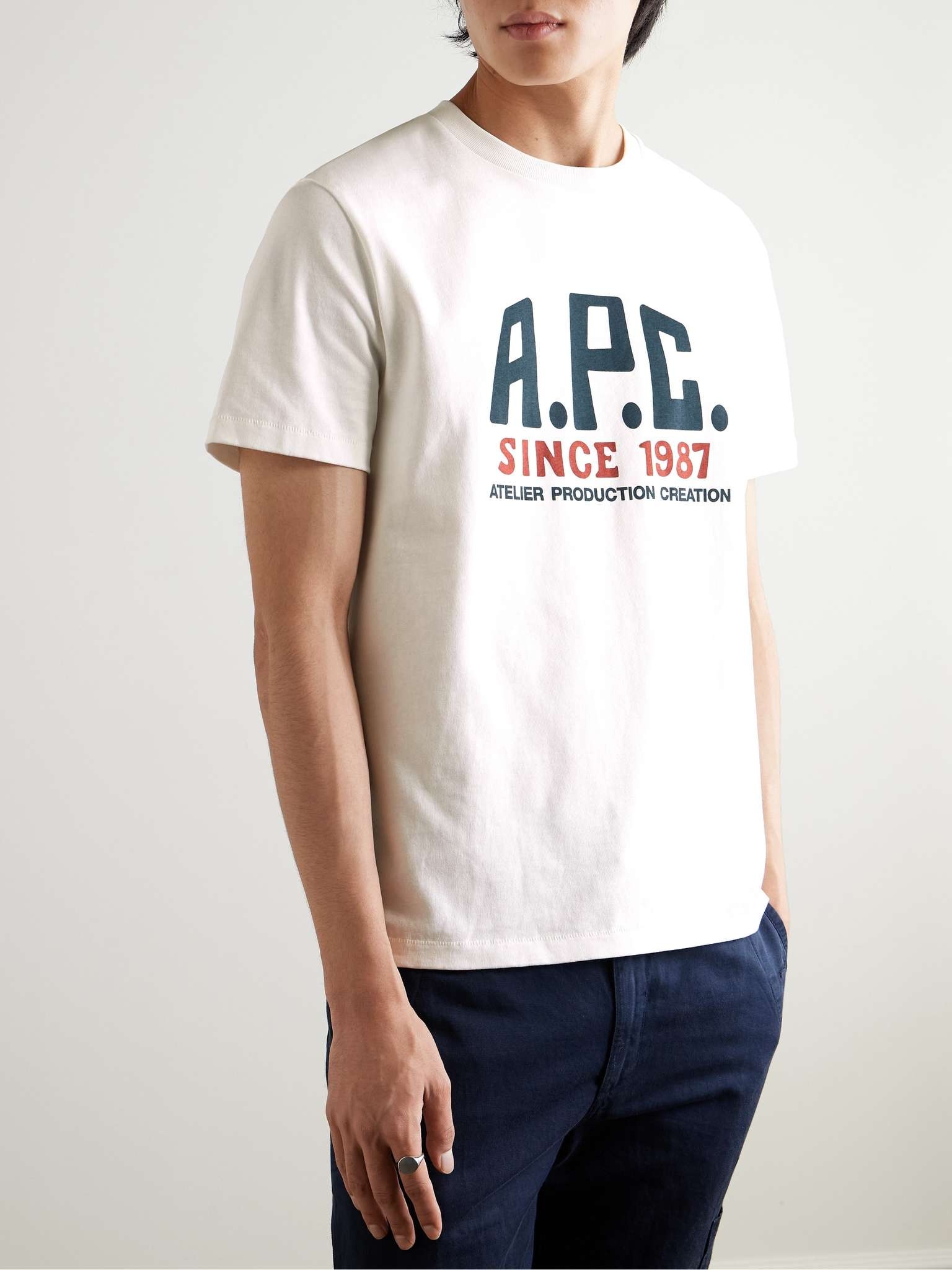 Logo-Print Organic Cotton-Jersey T-Shirt - 3