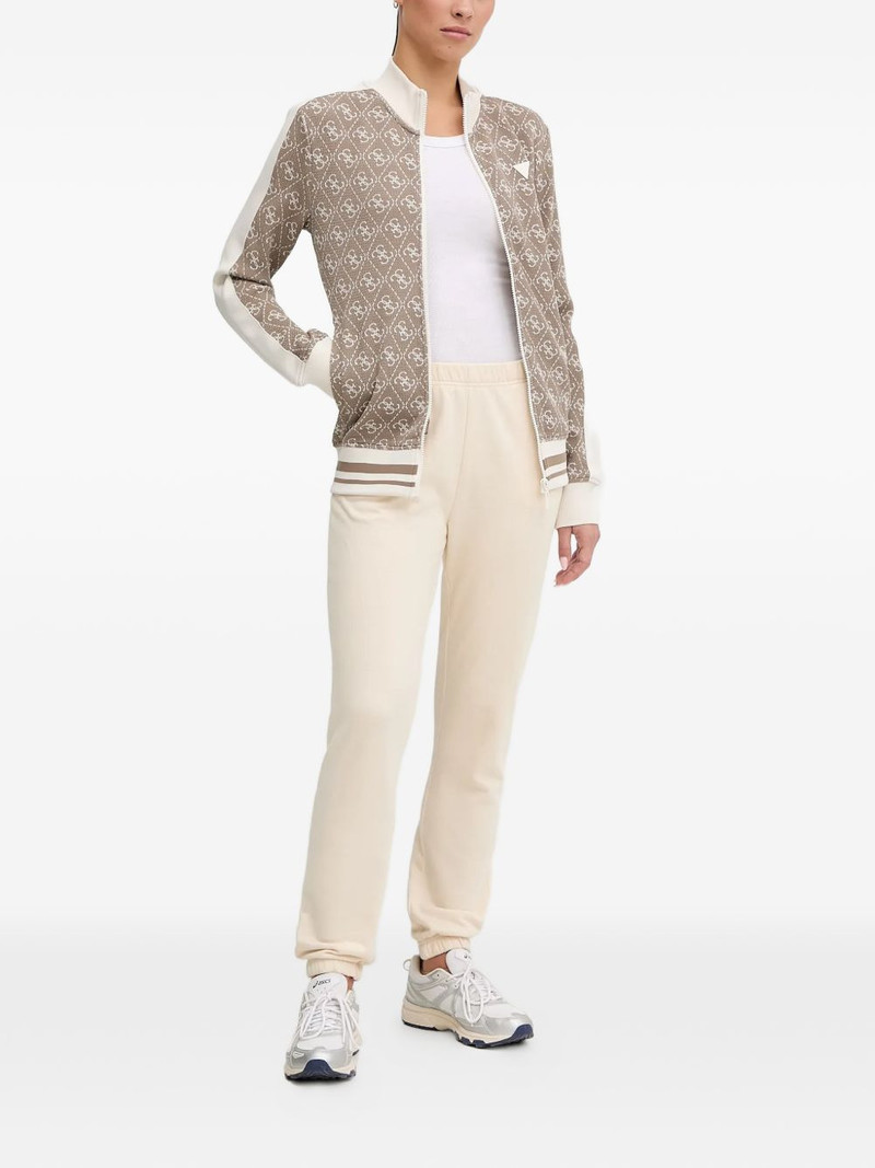 GUESS USA monogram zip sweater outlook