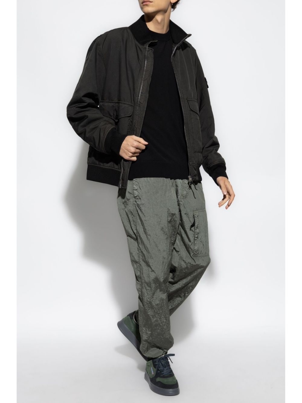 Stone Island David-TC bomber jacket farfetch REVERSIBLE