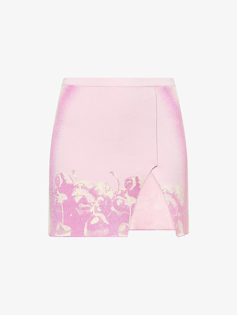 Eila Cherry-Print Stretch-Woven Mini Skort - 1