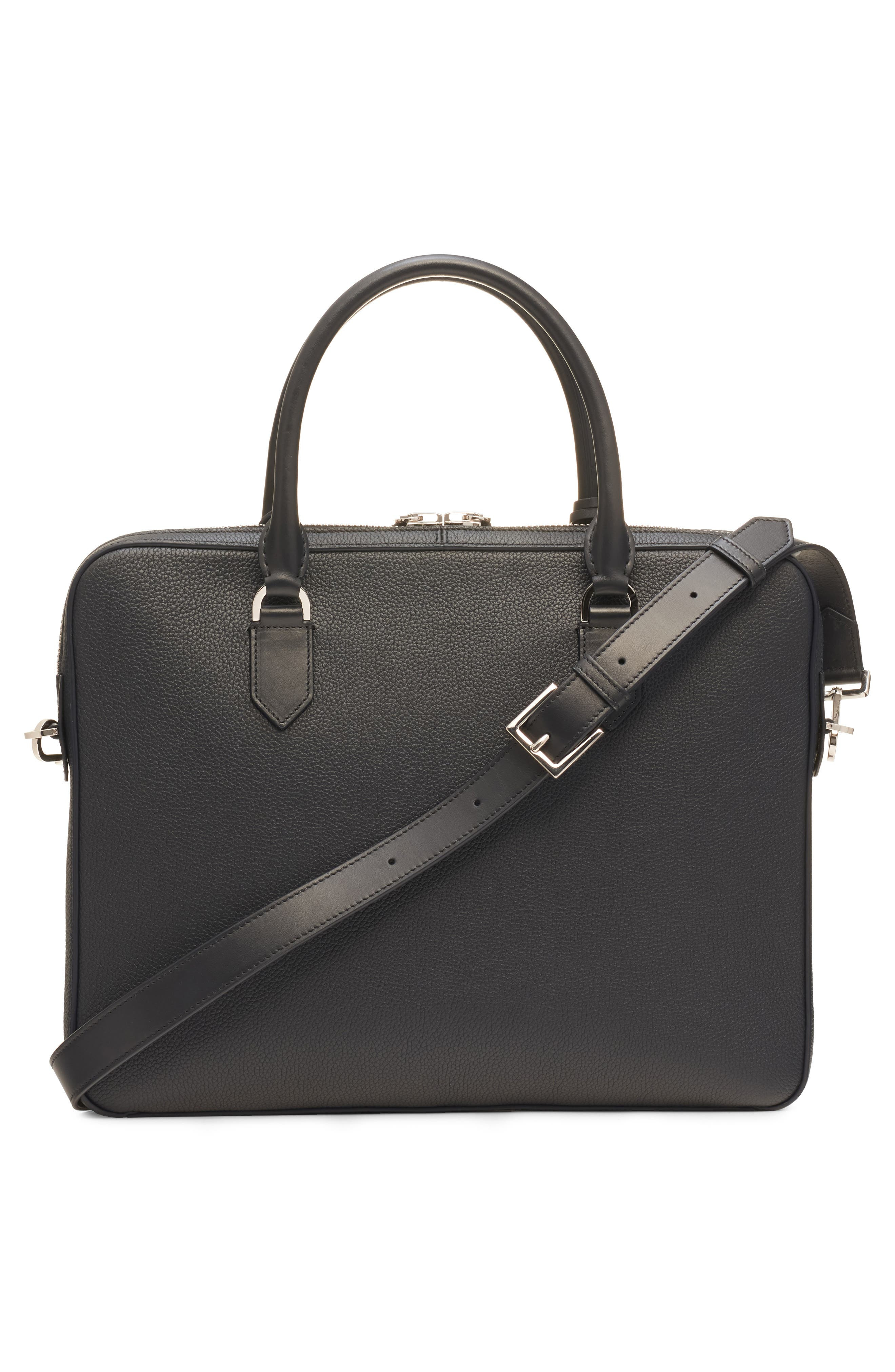TOM FORD Elliot City Grained Leather Briefcase in Black at Nordstrom - 4