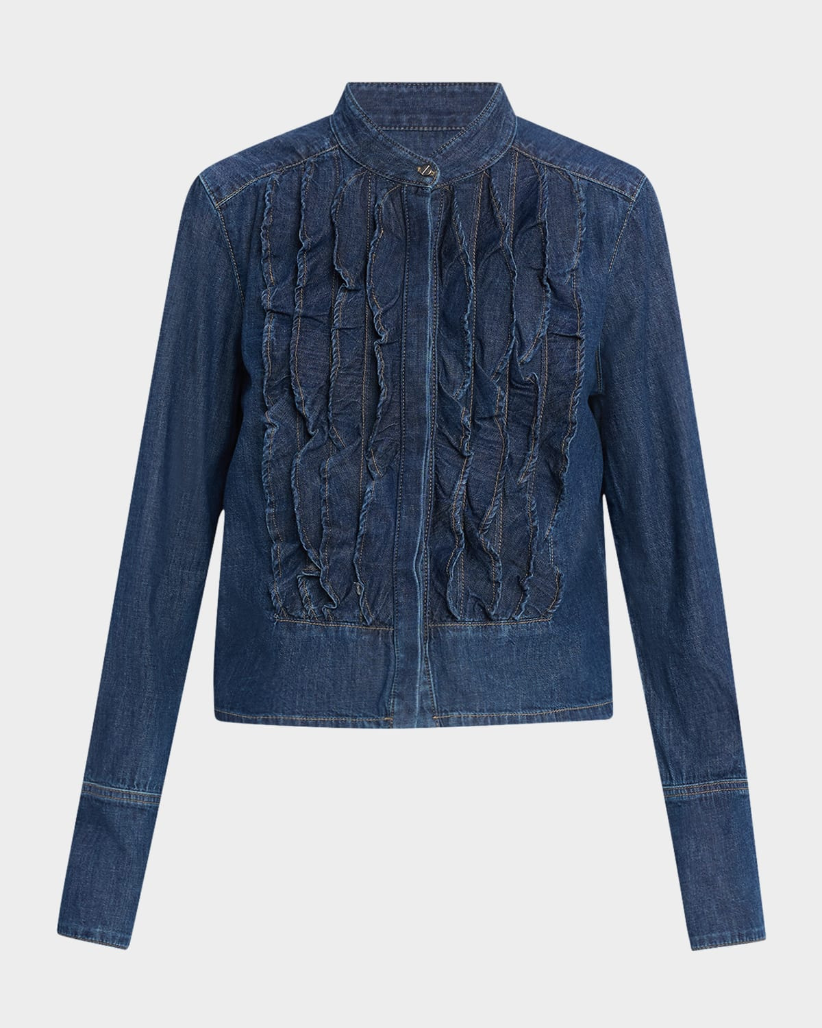 Denim Patti Tuxedo Shirt - 1