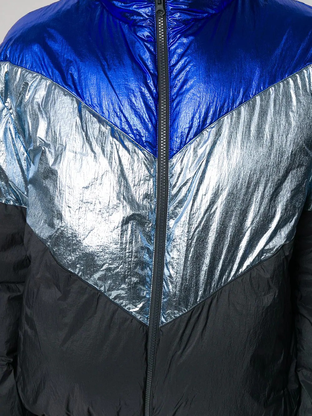 colour-block padded jacket - 5