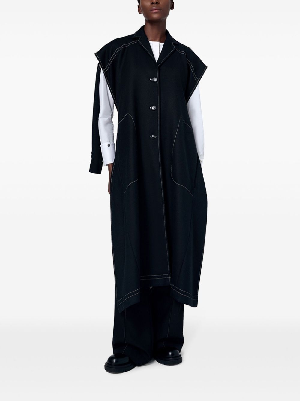 single-breasted trench coat - 2