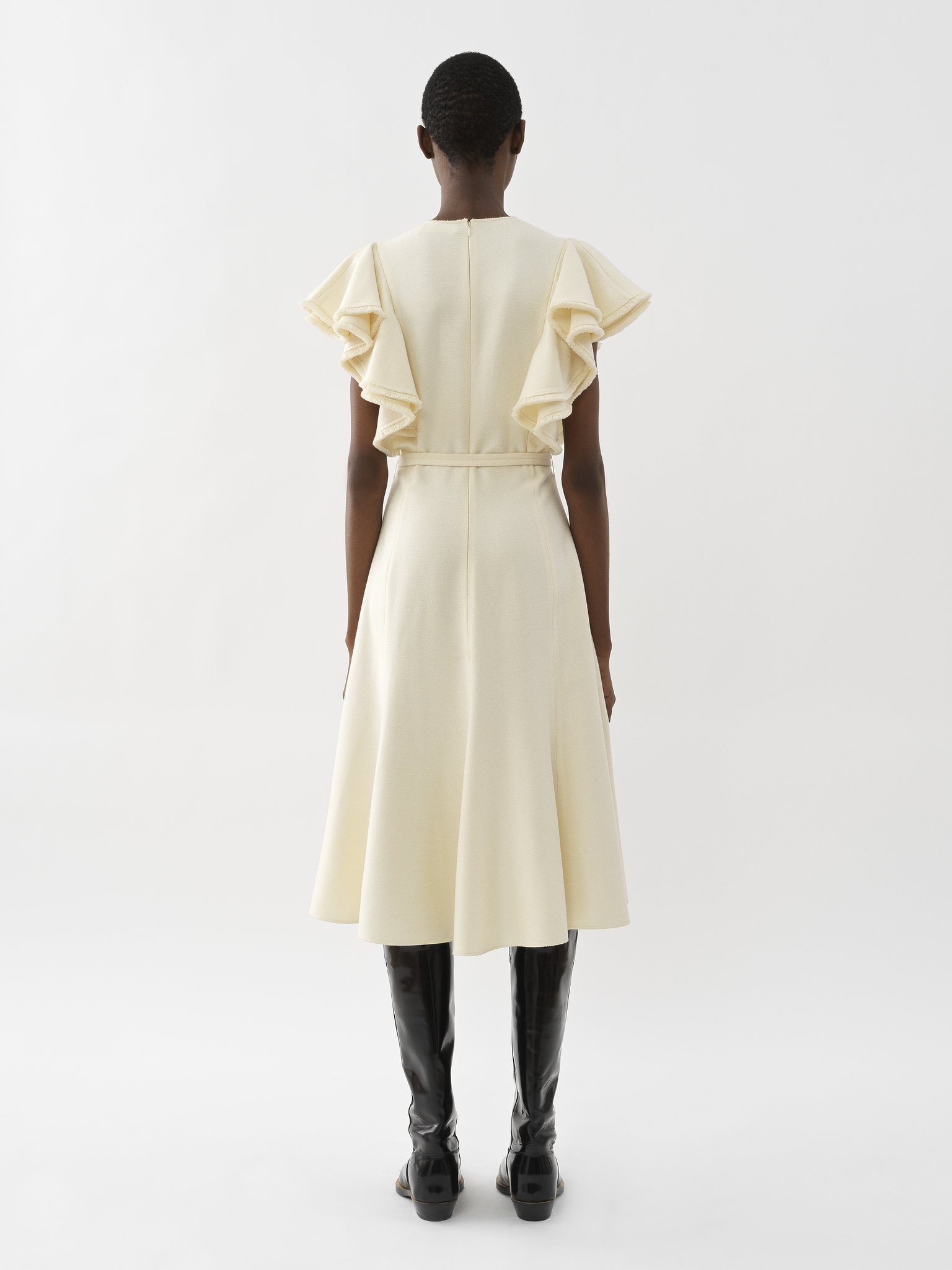 WING-SLEEVE MIDI DRESS - 4
