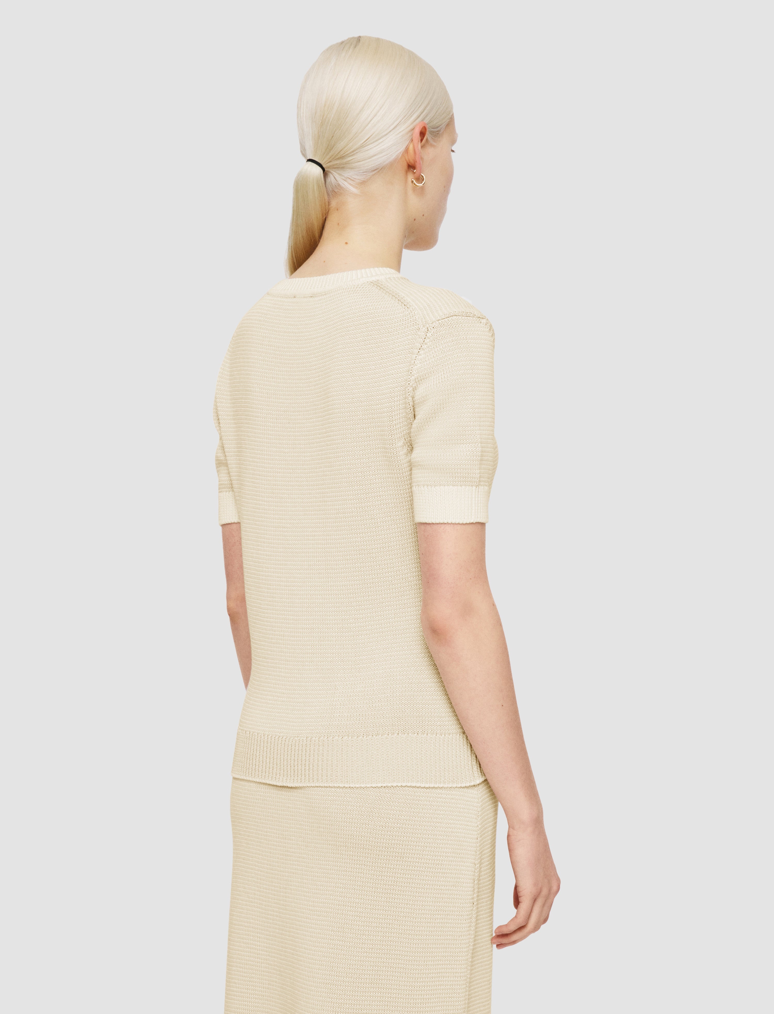Micro Stripe Knit Top - 4
