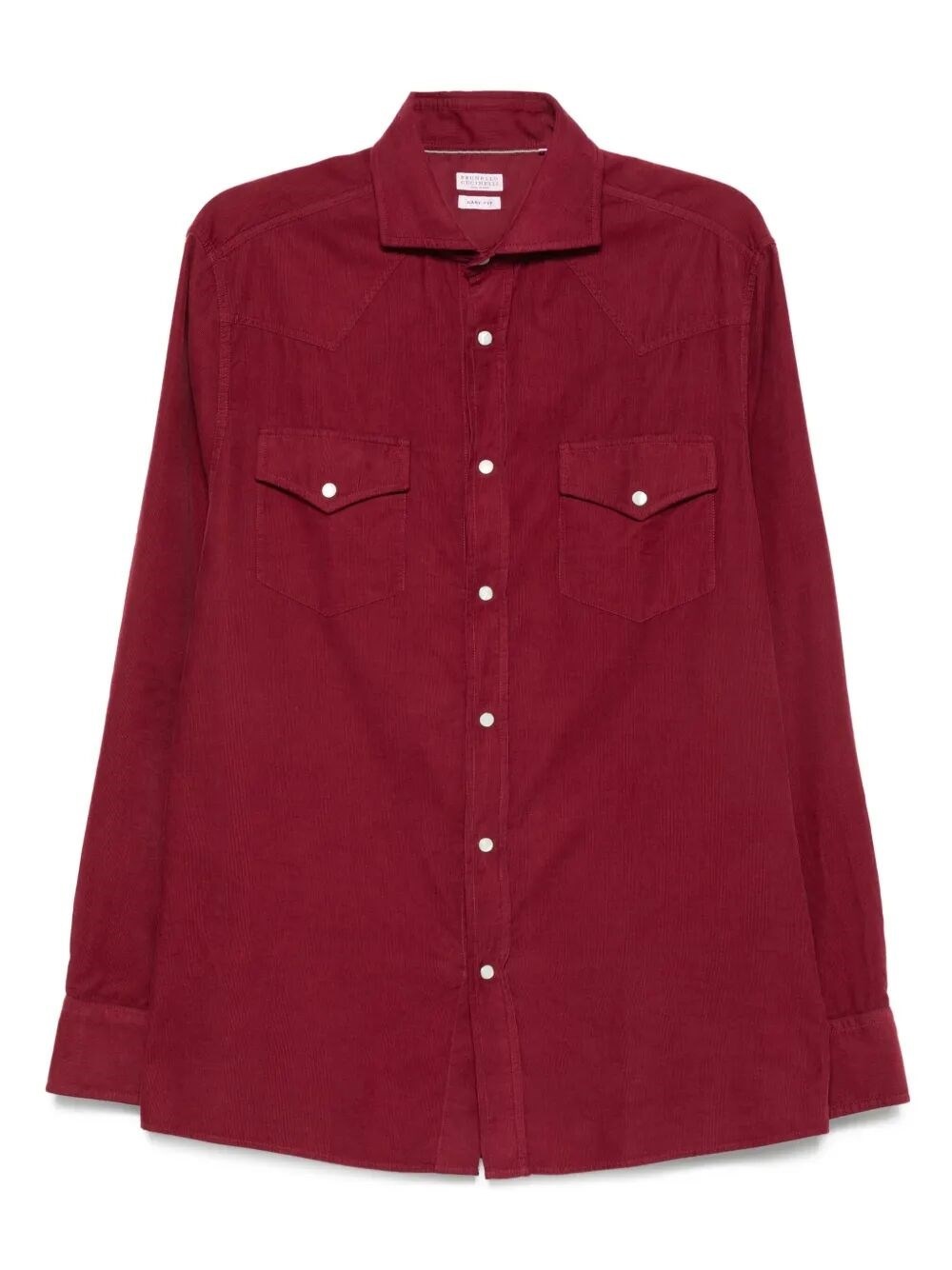 Easy Fit Western Shirt In Corduroy - 1
