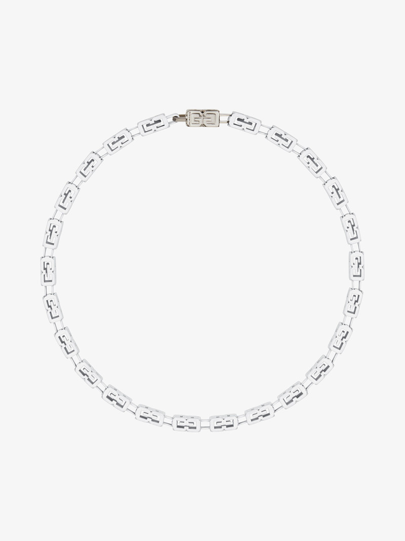 G CUBE NECKLACE IN GLOW IN THE DARK ENAMEL 1