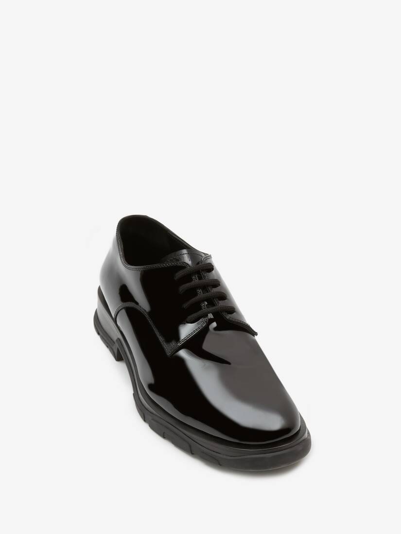 Slim Tread Lace-up in Black - 2