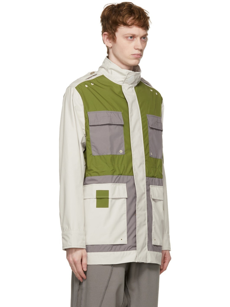 A-COLD-WALL* Off-White & Green 3L Model 4 Jacket outlook