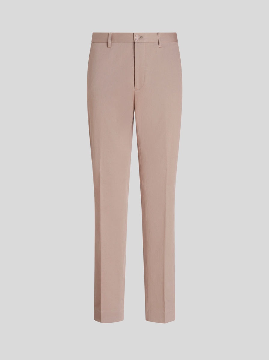 STRETCH COTTON TROUSERS - 1