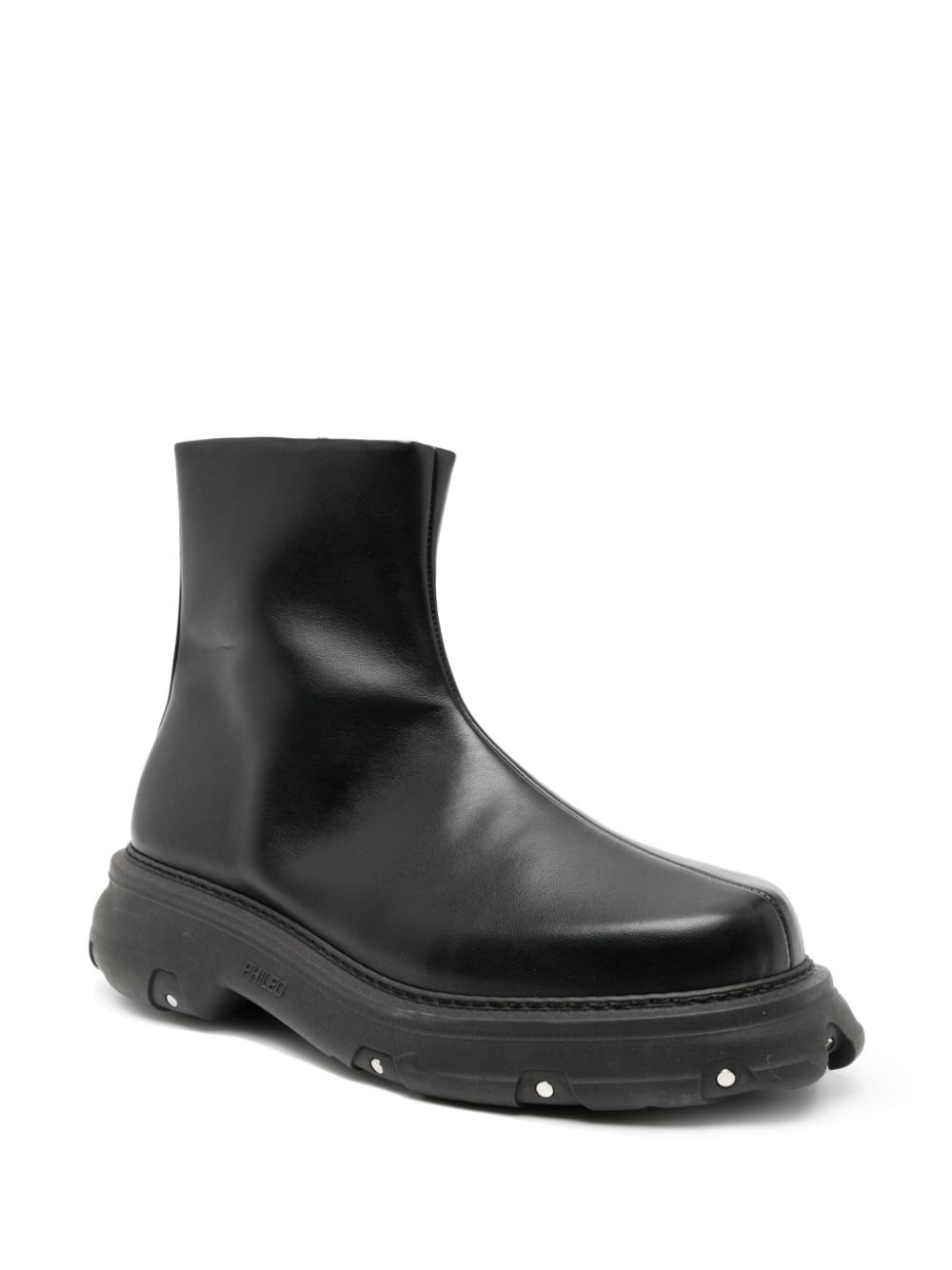 Trucker leather ankle boots - 2