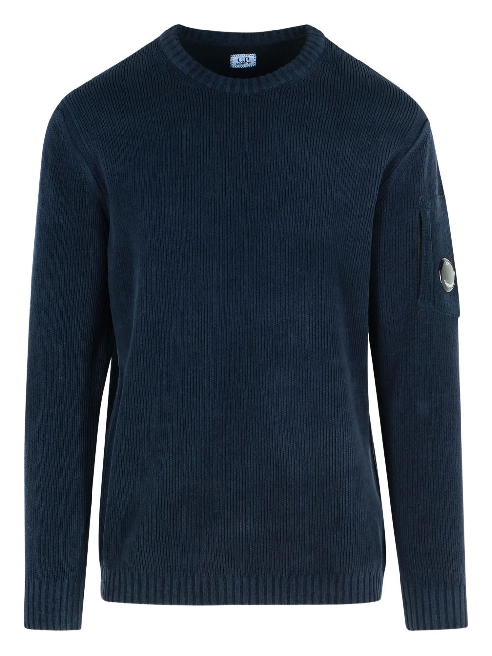ribbed pocket-sleeve sweater - 1