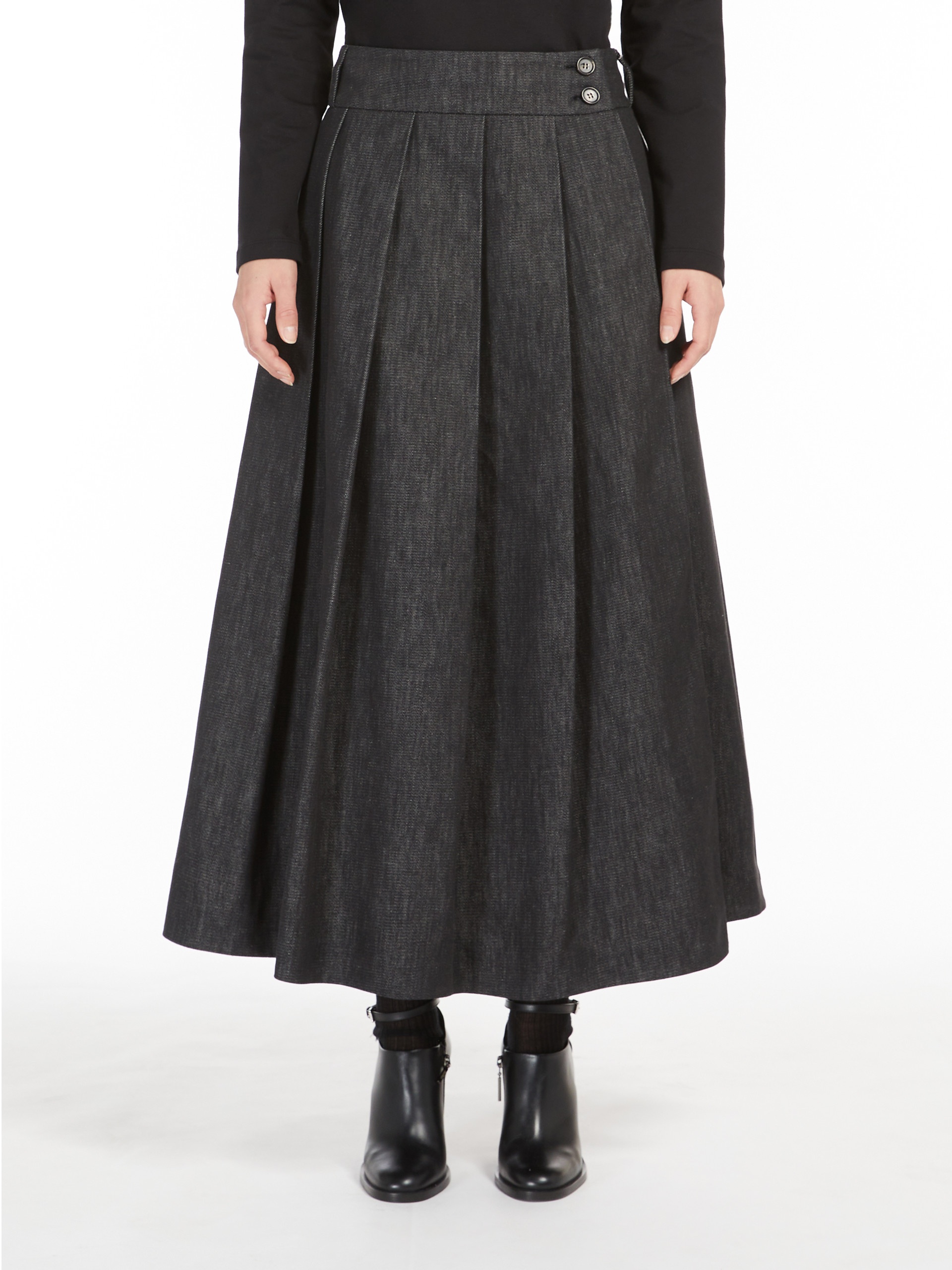 MORITZ Cotton pleated skirt - 3