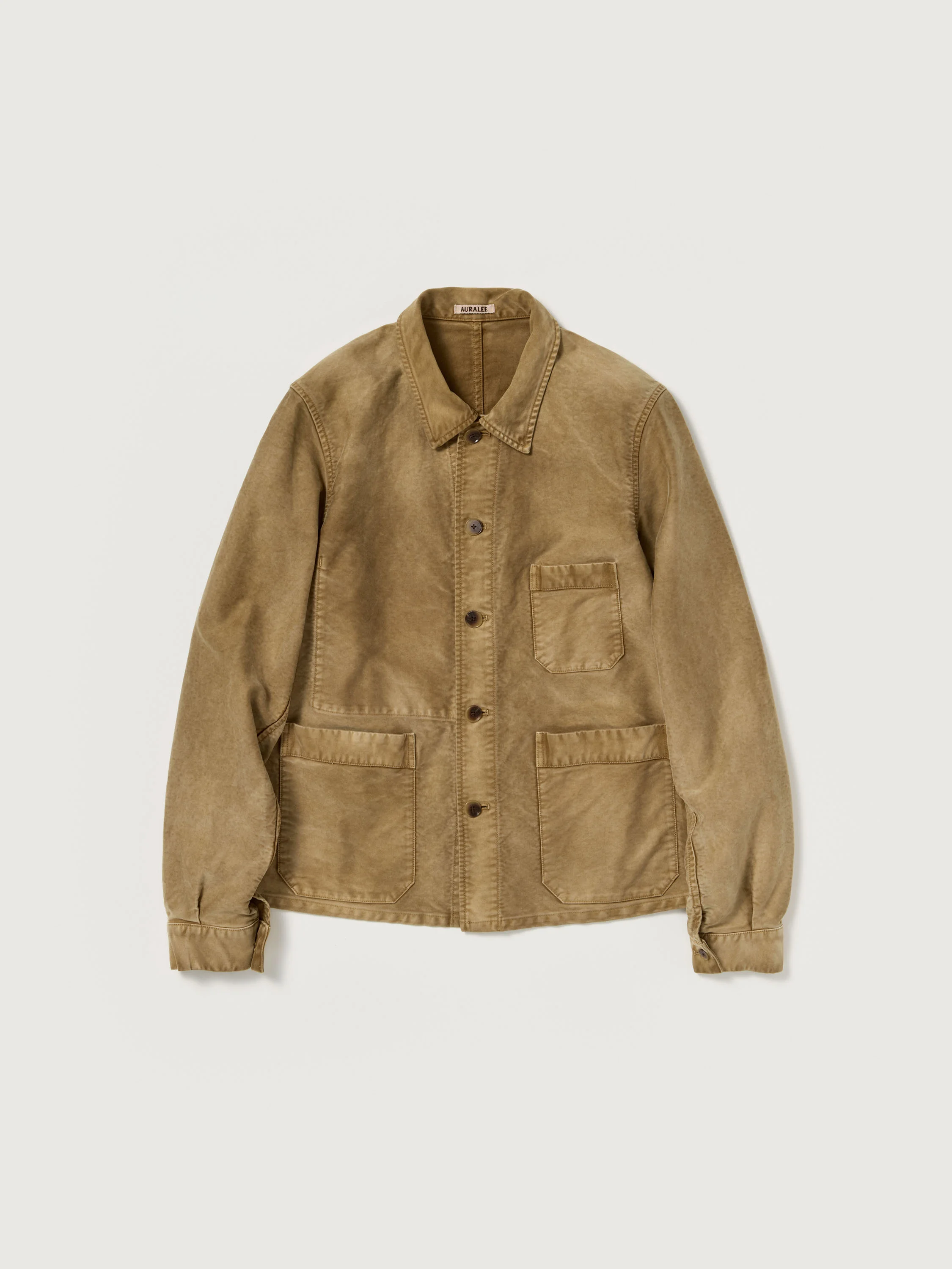 GARMENT-DYED ORGANIC COTTON HEAVY MOLESKIN COVERALL - 1