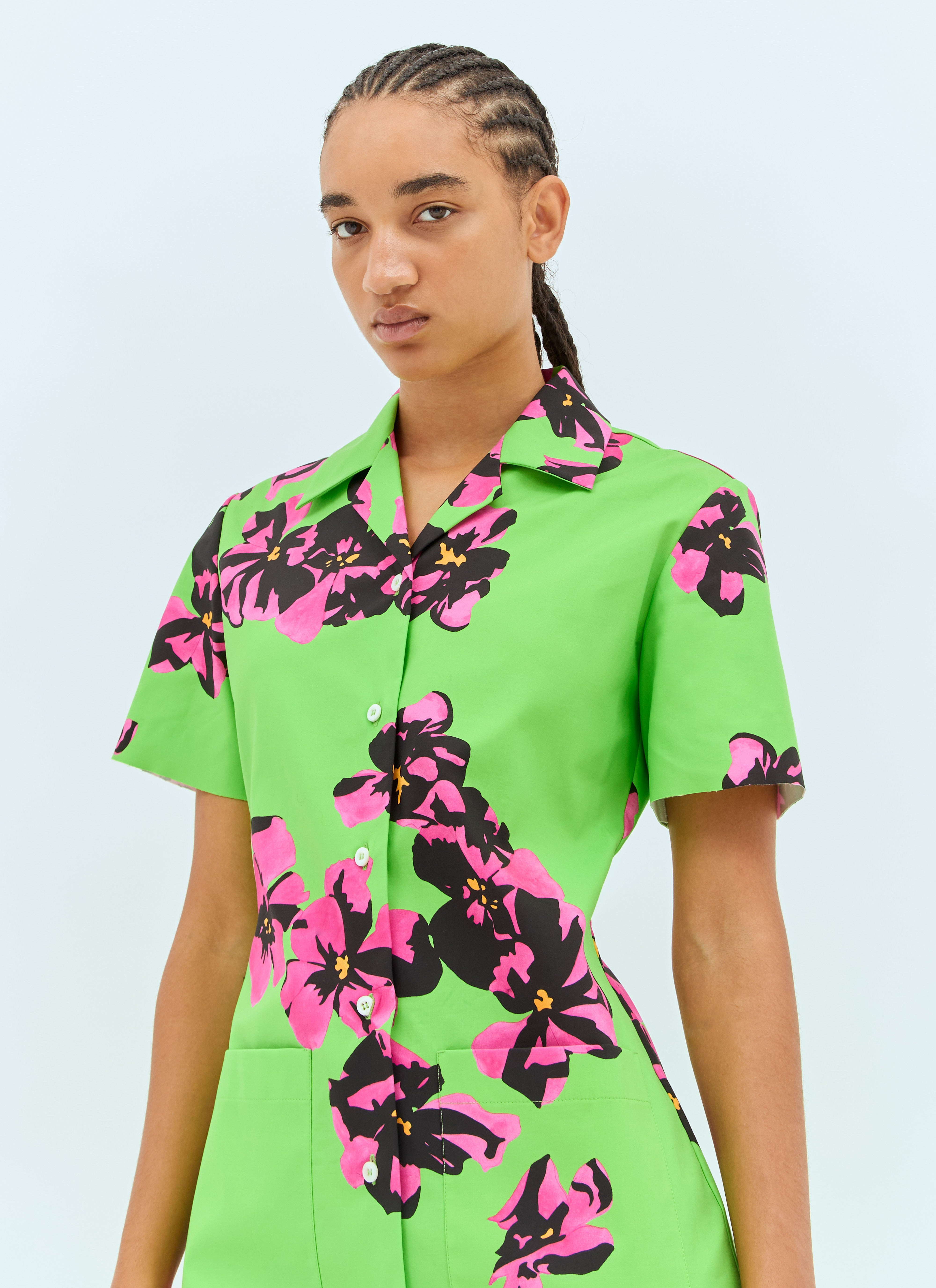 Miu Miu Women Flower Midi Dress - 2