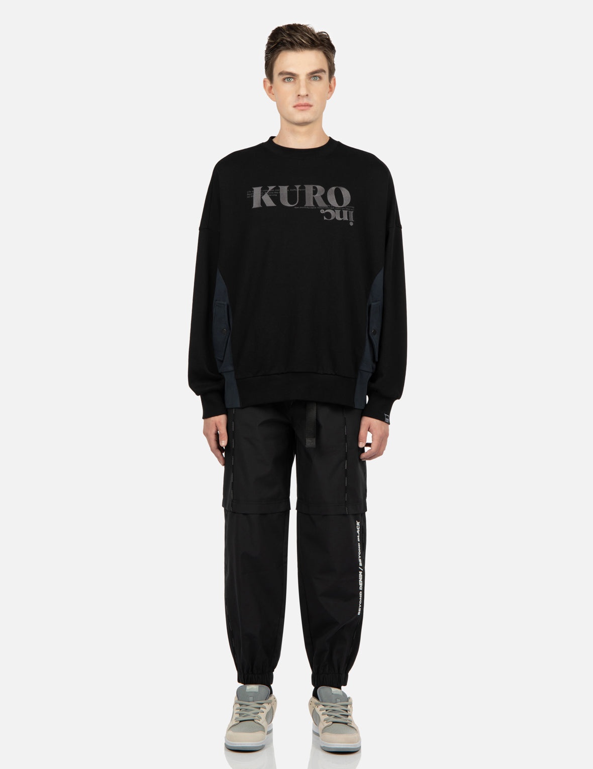Contrast Side Pannels Sweatshirt - 5