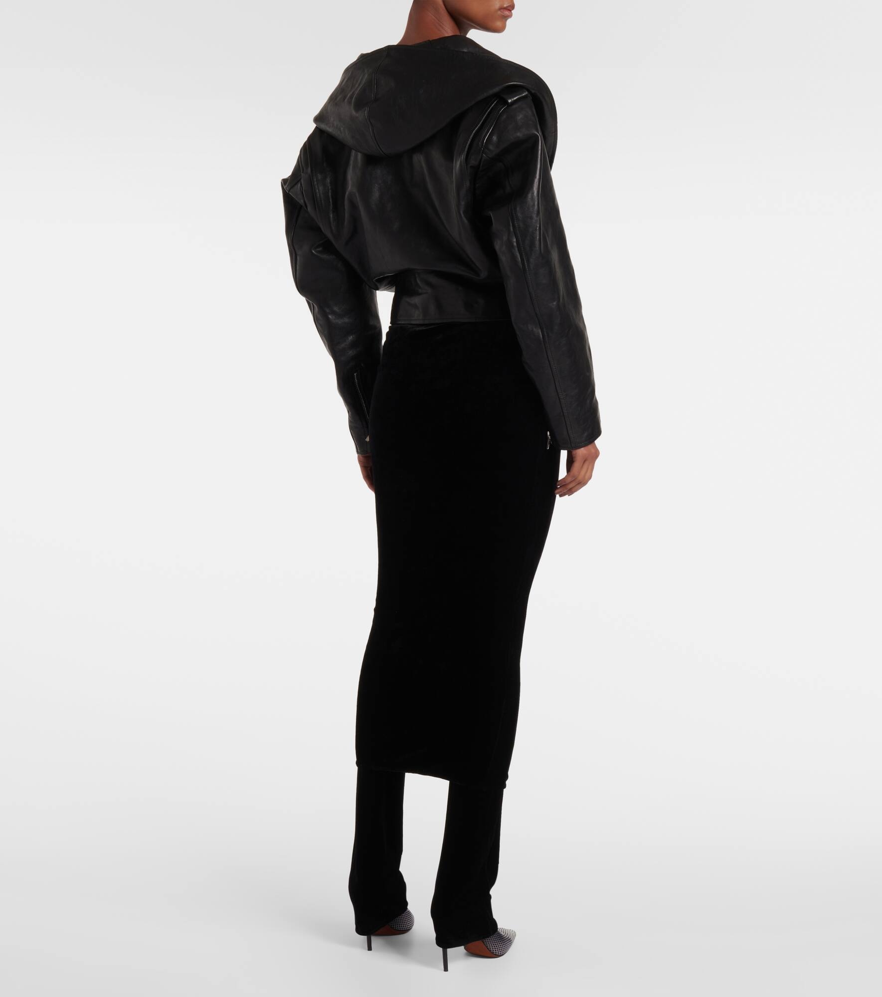 Biker leather jacket - 3