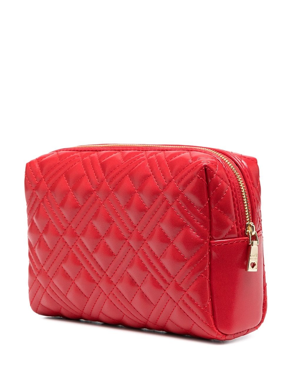 quilted logo plaque clutch - 3