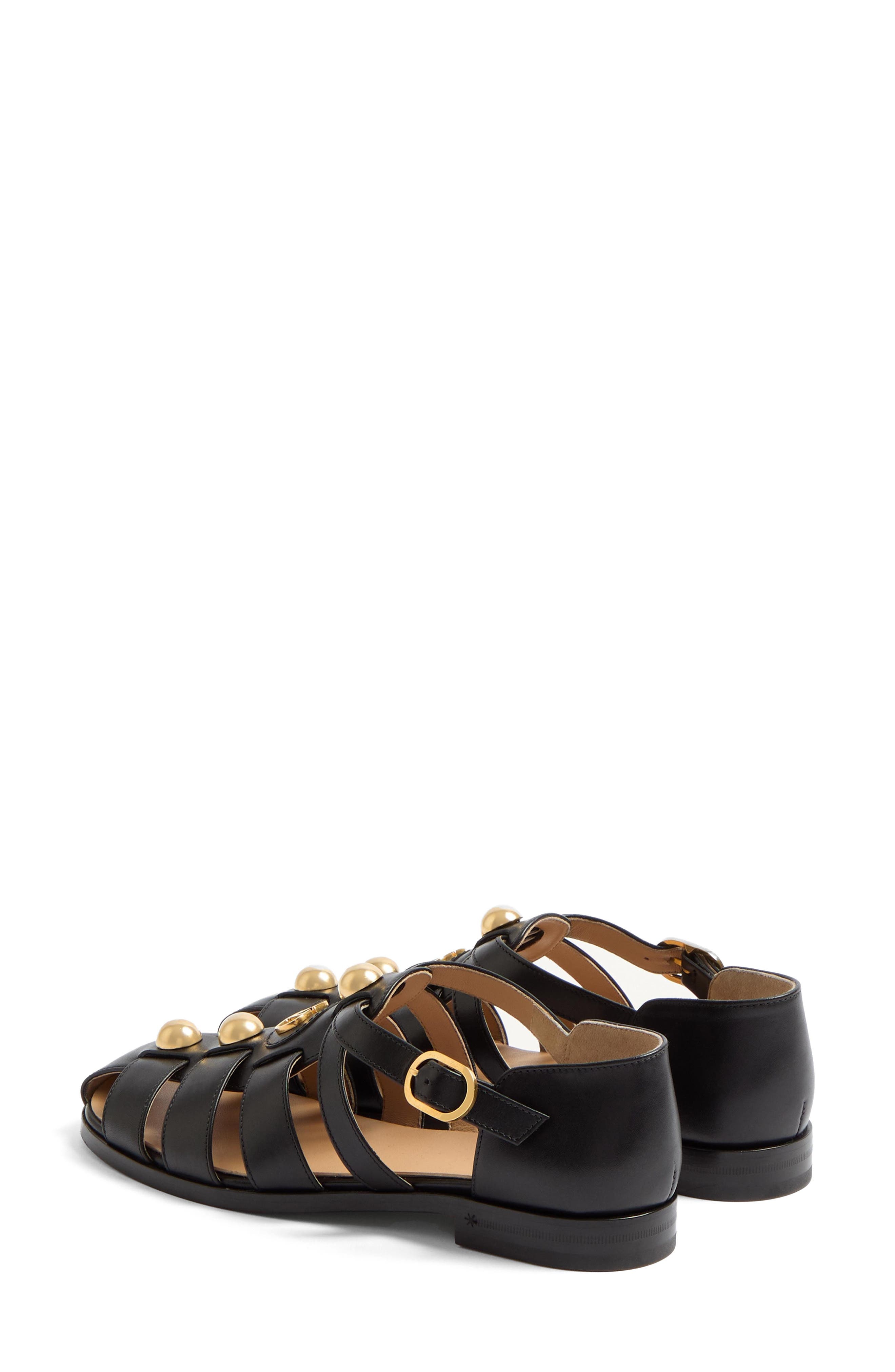 Valentino Garavani VLOGO Fisherman Sandal in Black at Nordstrom - 3