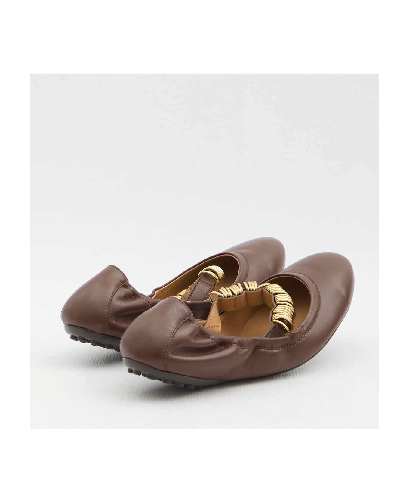 Ballet Flats Wit Eyelets - 3