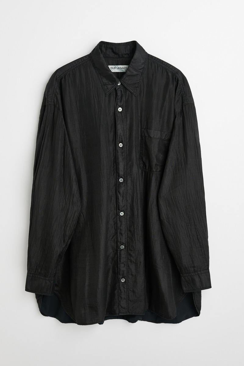 Darling Shirt Black Cotton Silk 7