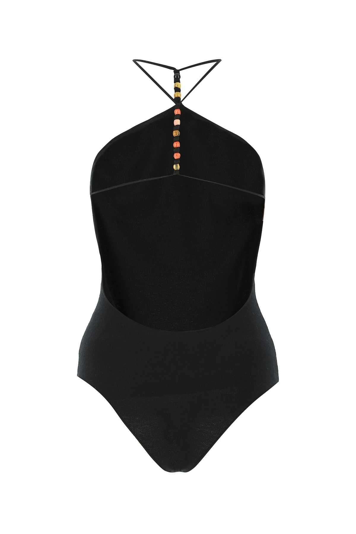 Bottega Veneta Women Black Stretch Cashmere Blend Bodysuit - 2
