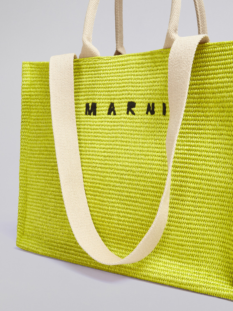 YELLOW RAFFIA SHOPPING BAG 5