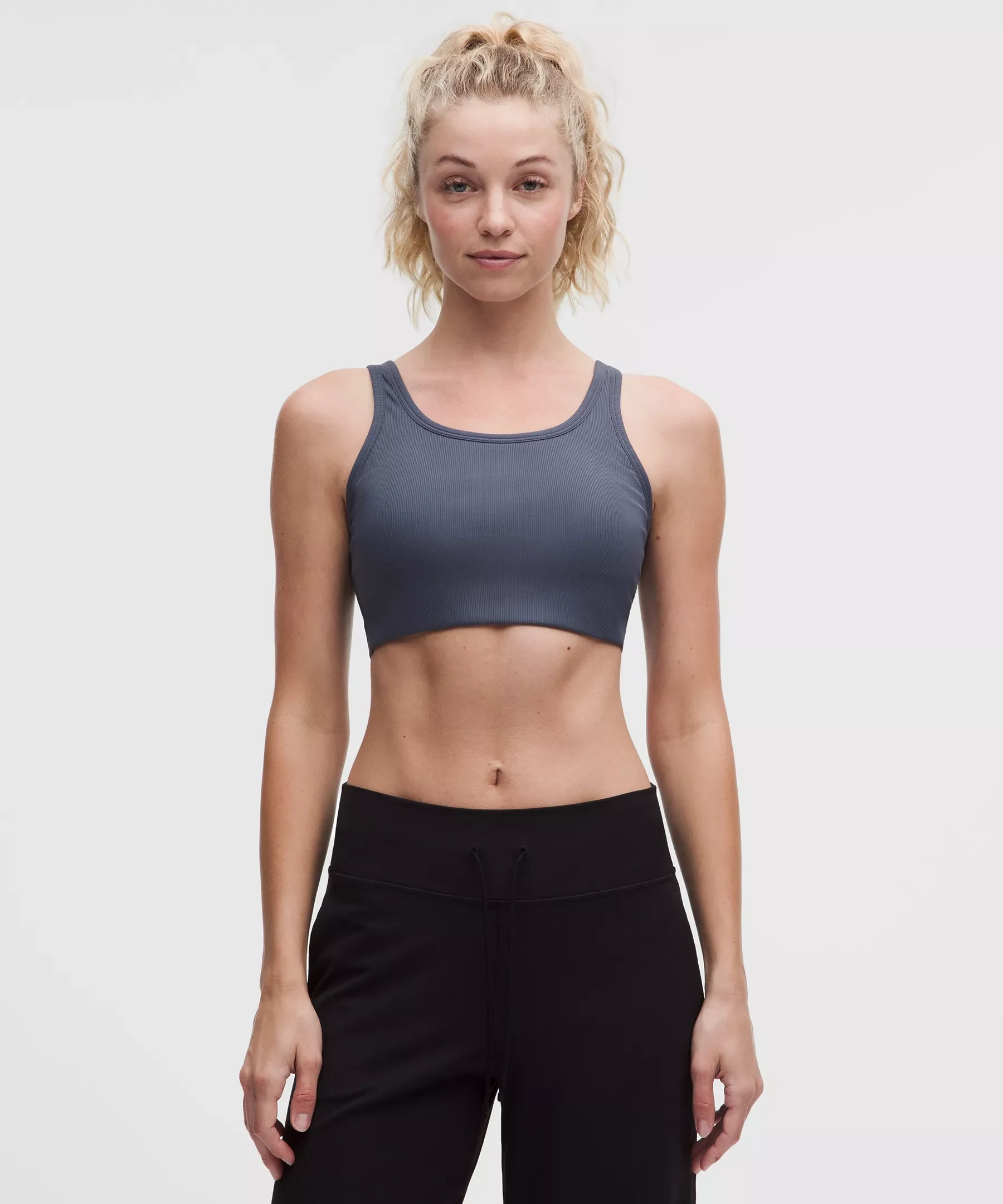 Nulu Ribbed Scoop-Neck Bra *Light Support, B/C Cup - 1