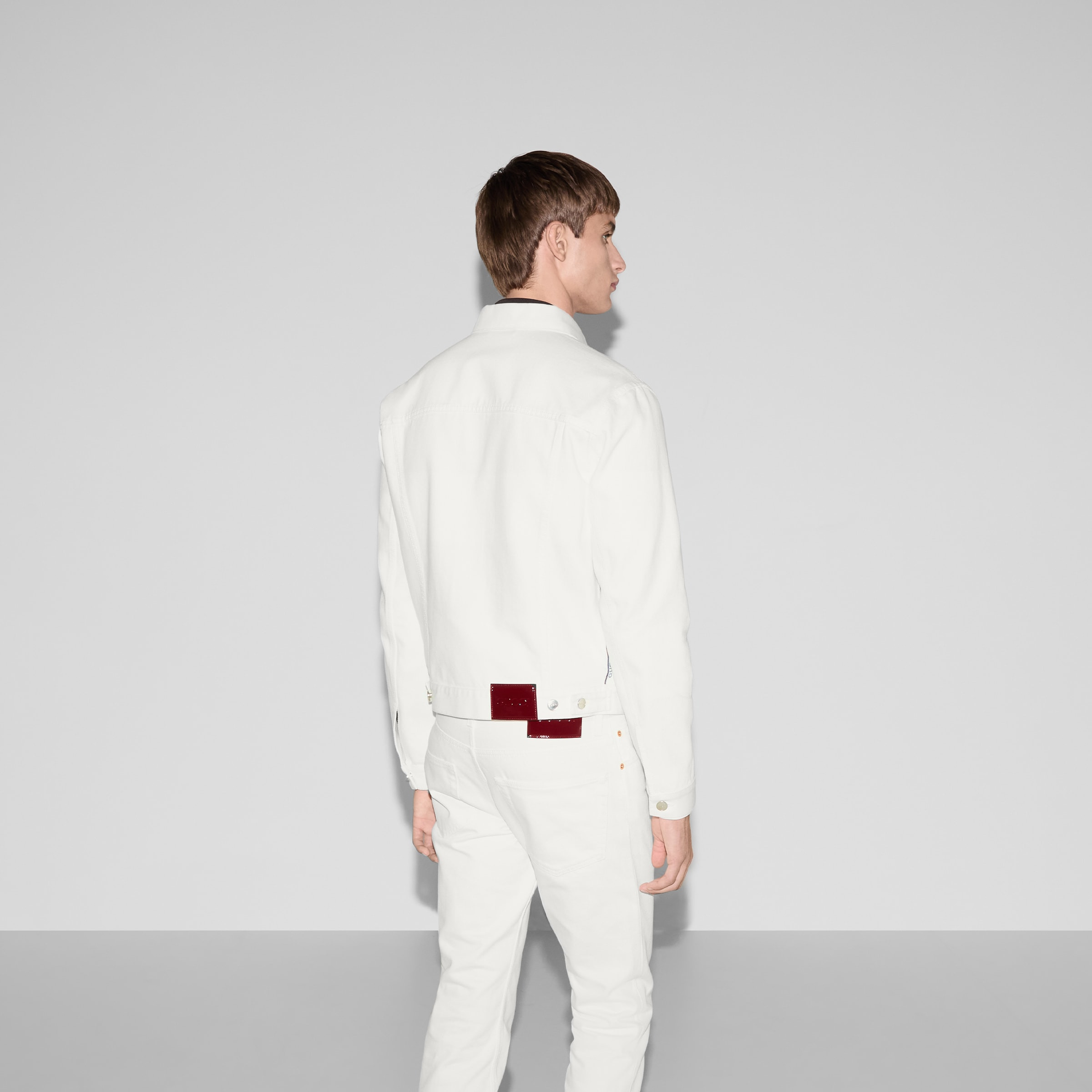 Denim jacket with Gucci selvedge - 4
