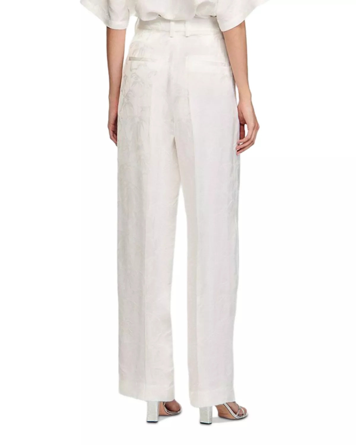 Jacquard Floral Pants - 3