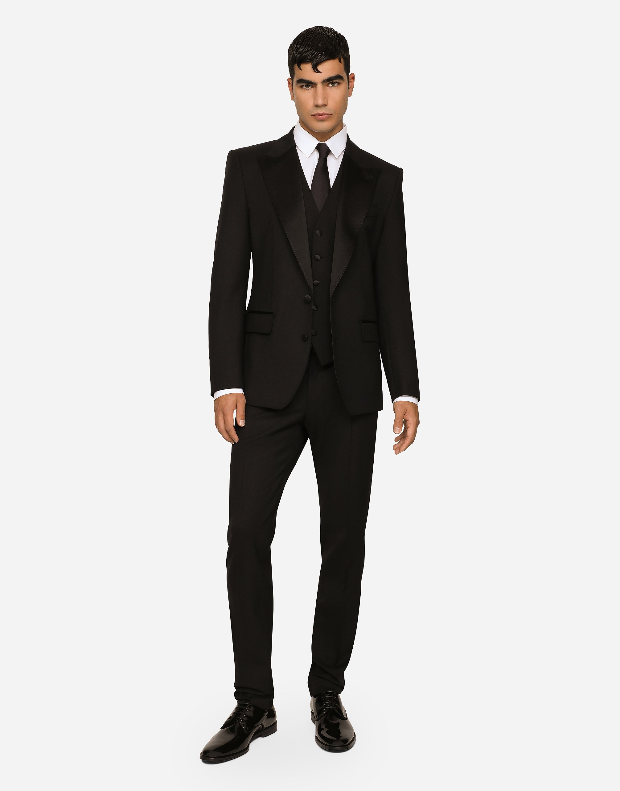 Three-piece Sicilia-fit suit in stretch wool - 2
