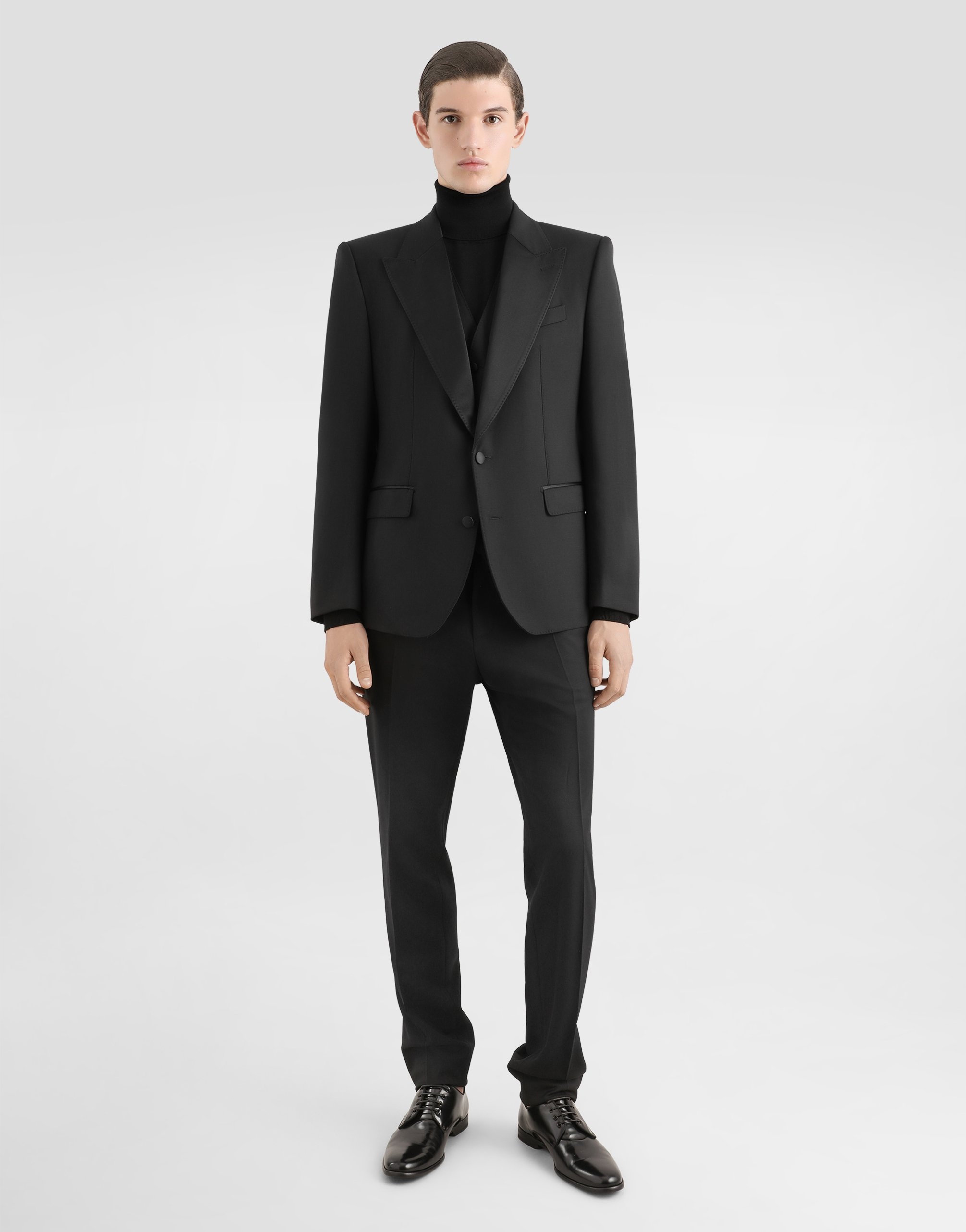 Three-piece Sicilia-fit suit in stretch wool - 2