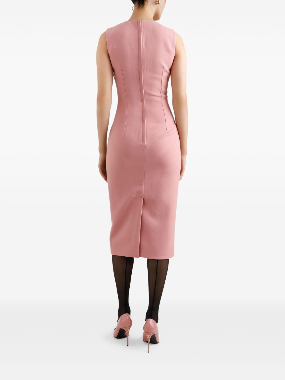 wool crepe dress - 3
