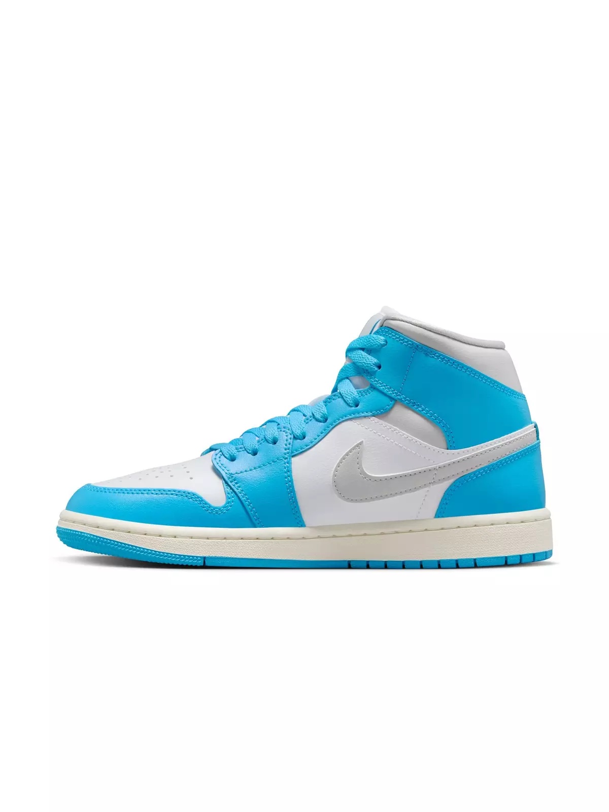 1 Mid "Dk Powder Blue/Neutral Grey/White/Sail" Women's Shoe - 4