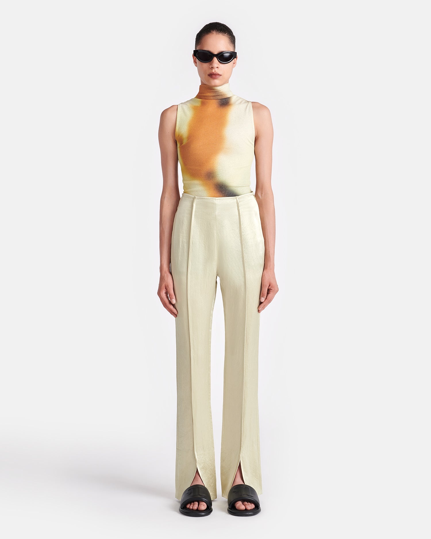 Printed Mesh-Jersey Top - 4