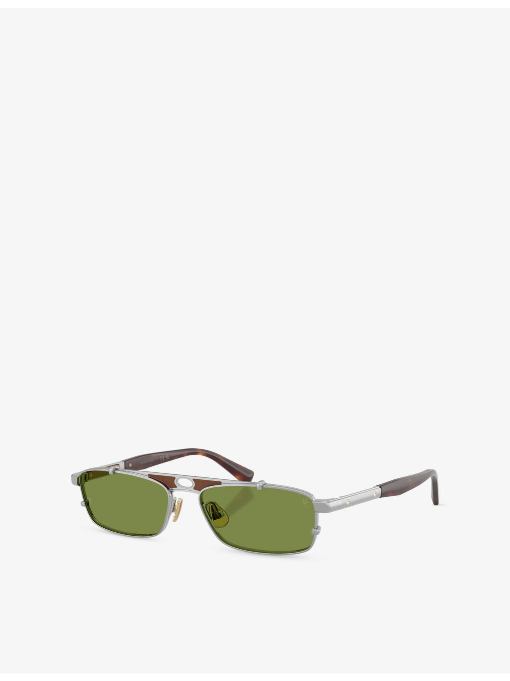 BC2010ST Paloma Rectangular-Frame Metal Sunglasses - 3
