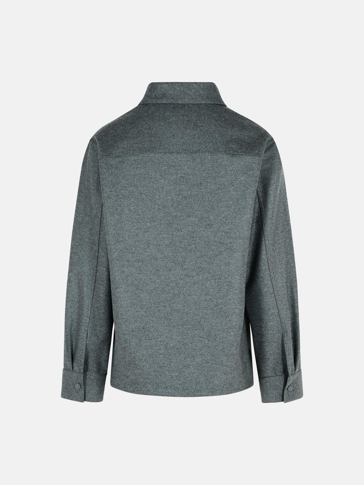 GREY WOOL SHIRT - 3