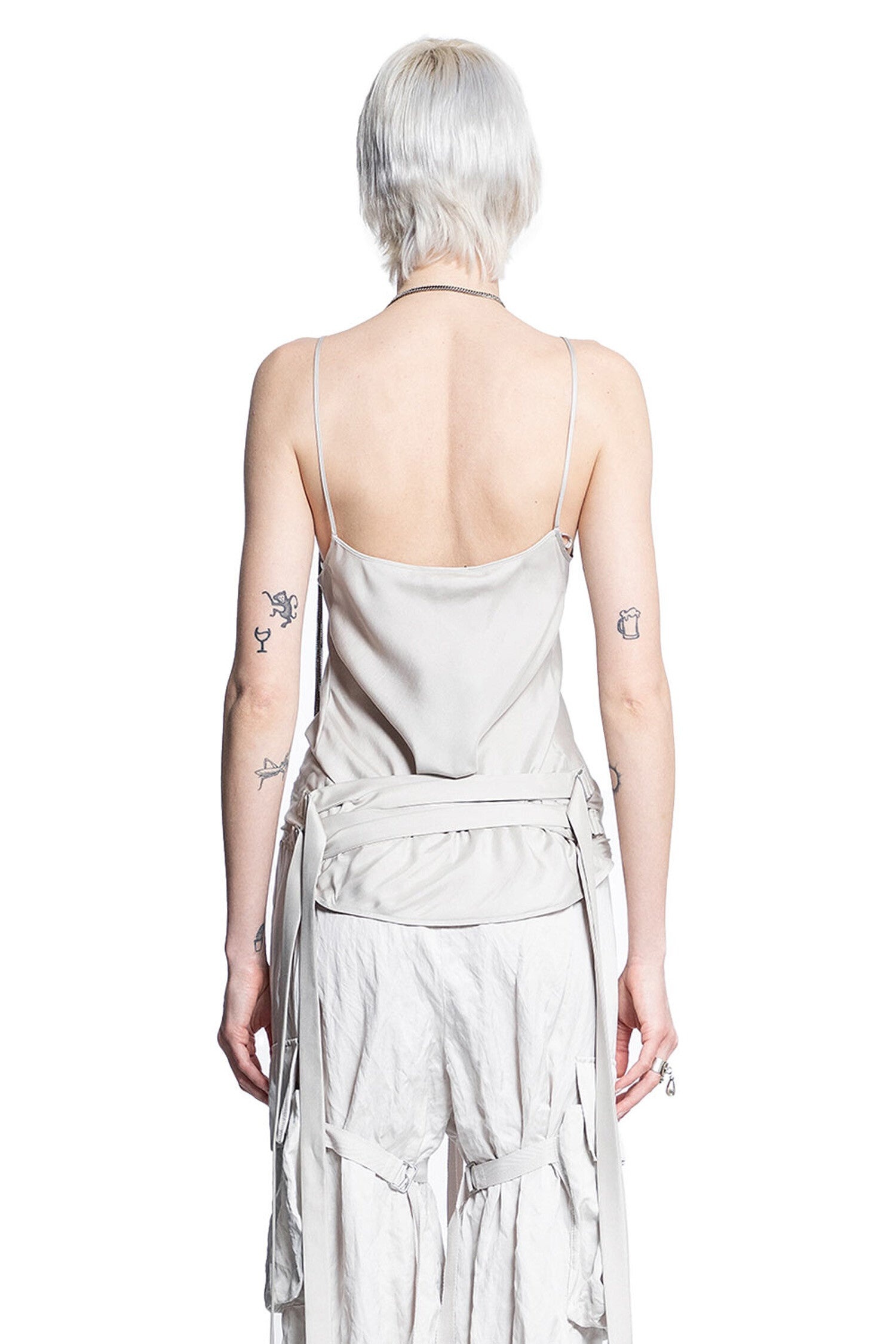 ANN DEMEULEMEESTER WOMAN BEIGE TOPS - 3