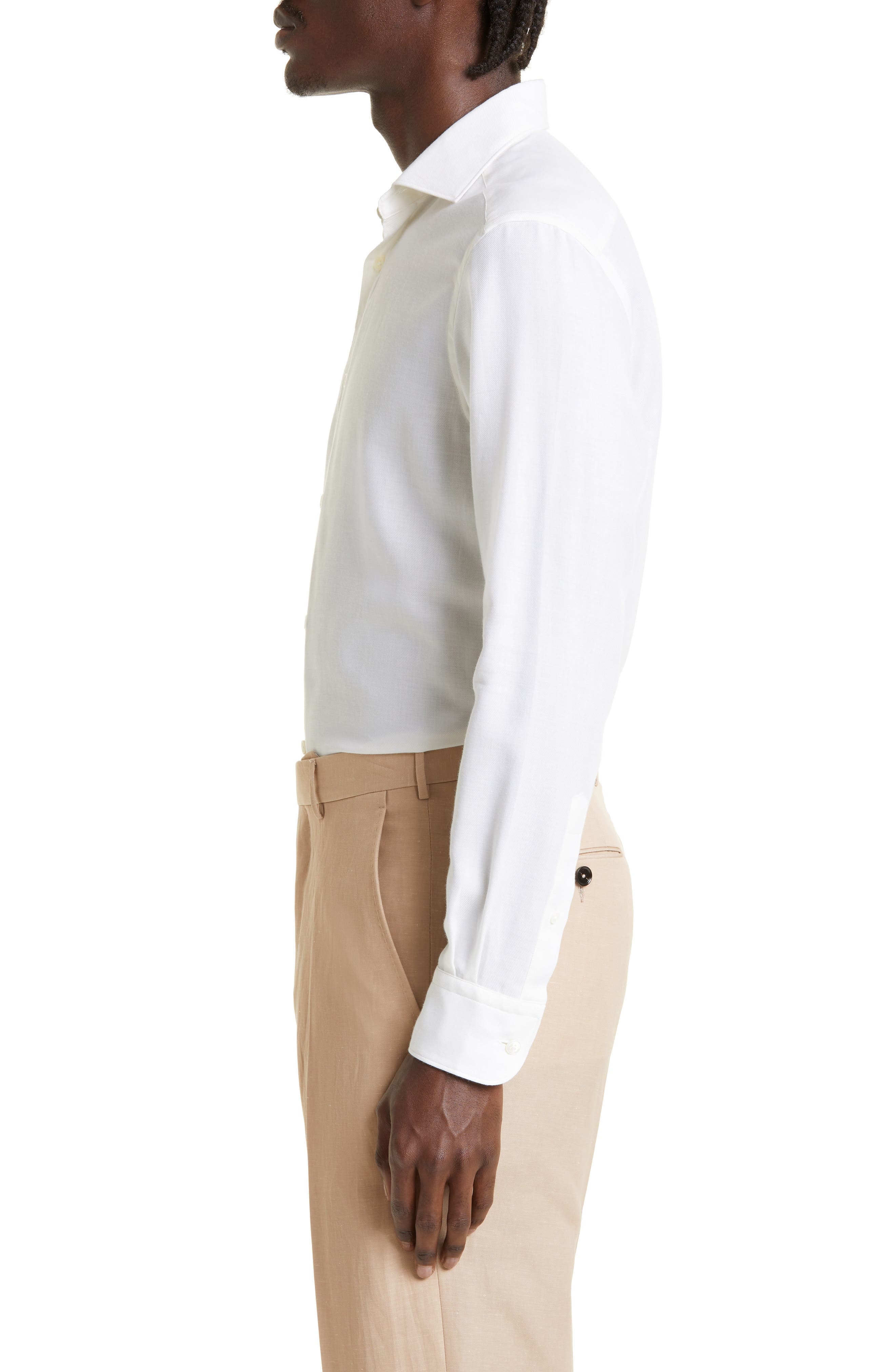Cashco Cotton & Cashmere Button-Up Shirt - 3