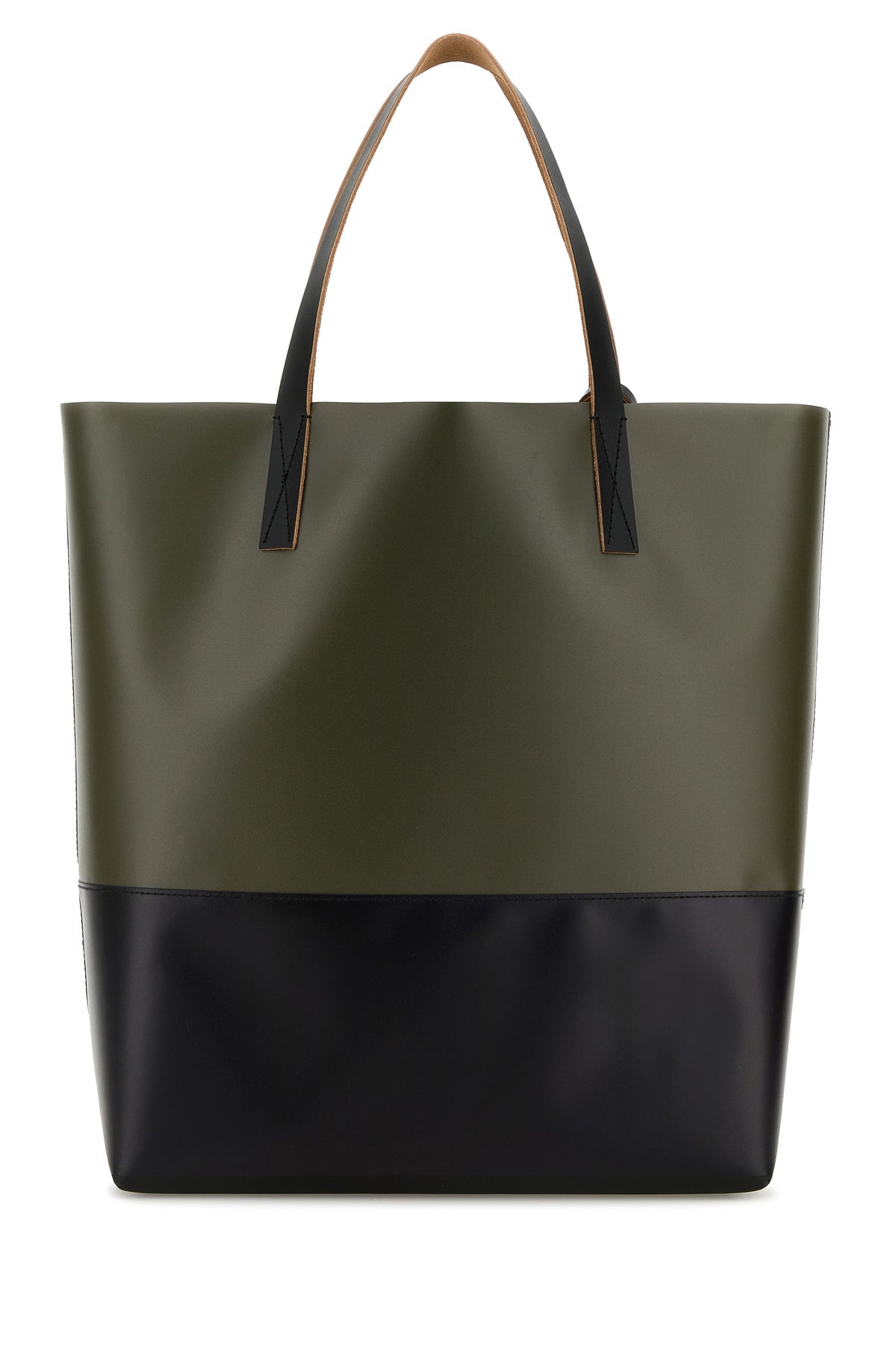 Two-tone canvas shopping bag - 3