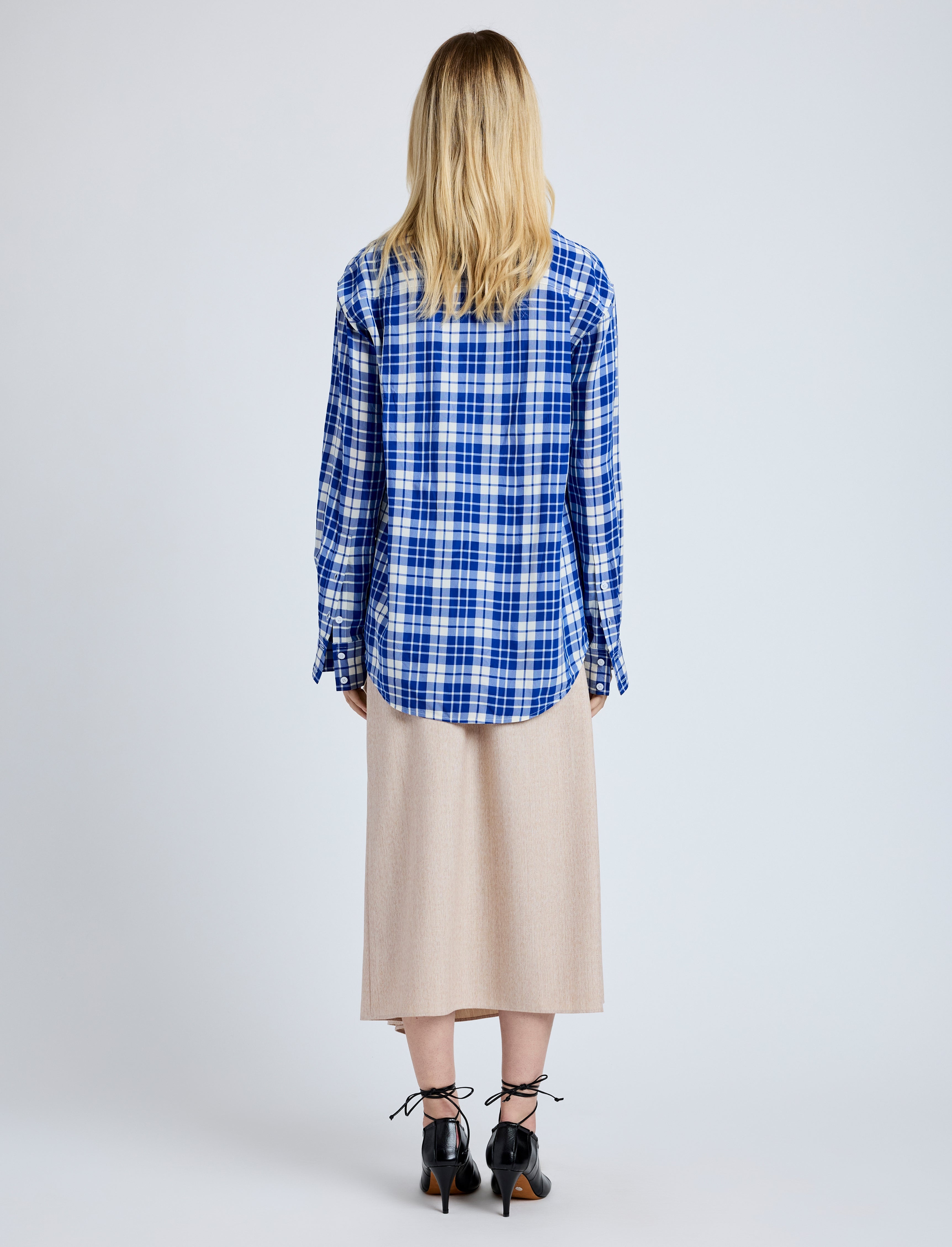 Bronwen Top in Crinkled Plaid - 5