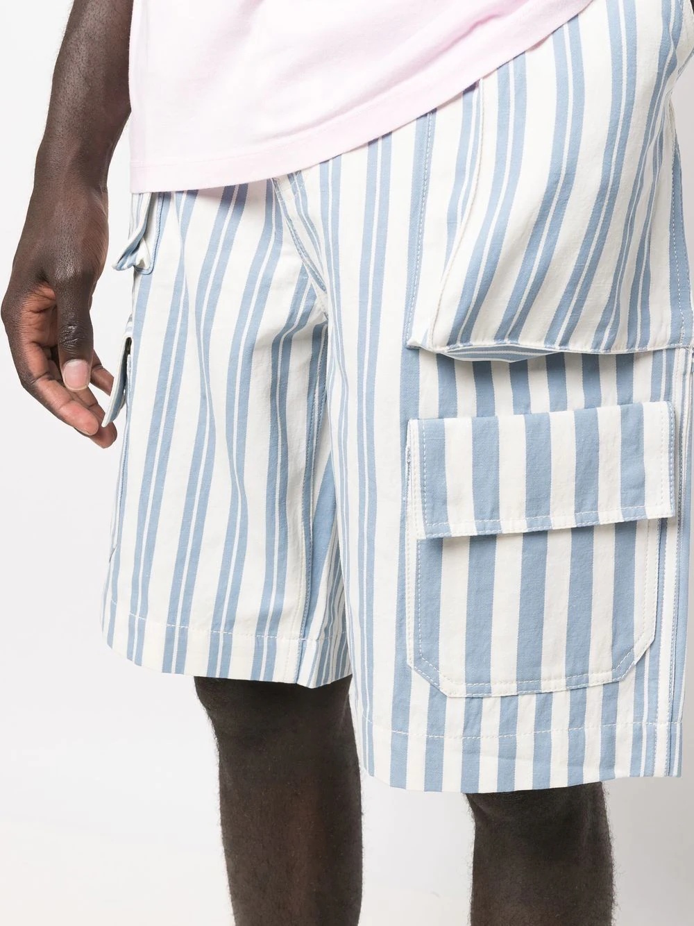 striped deck shorts - 5