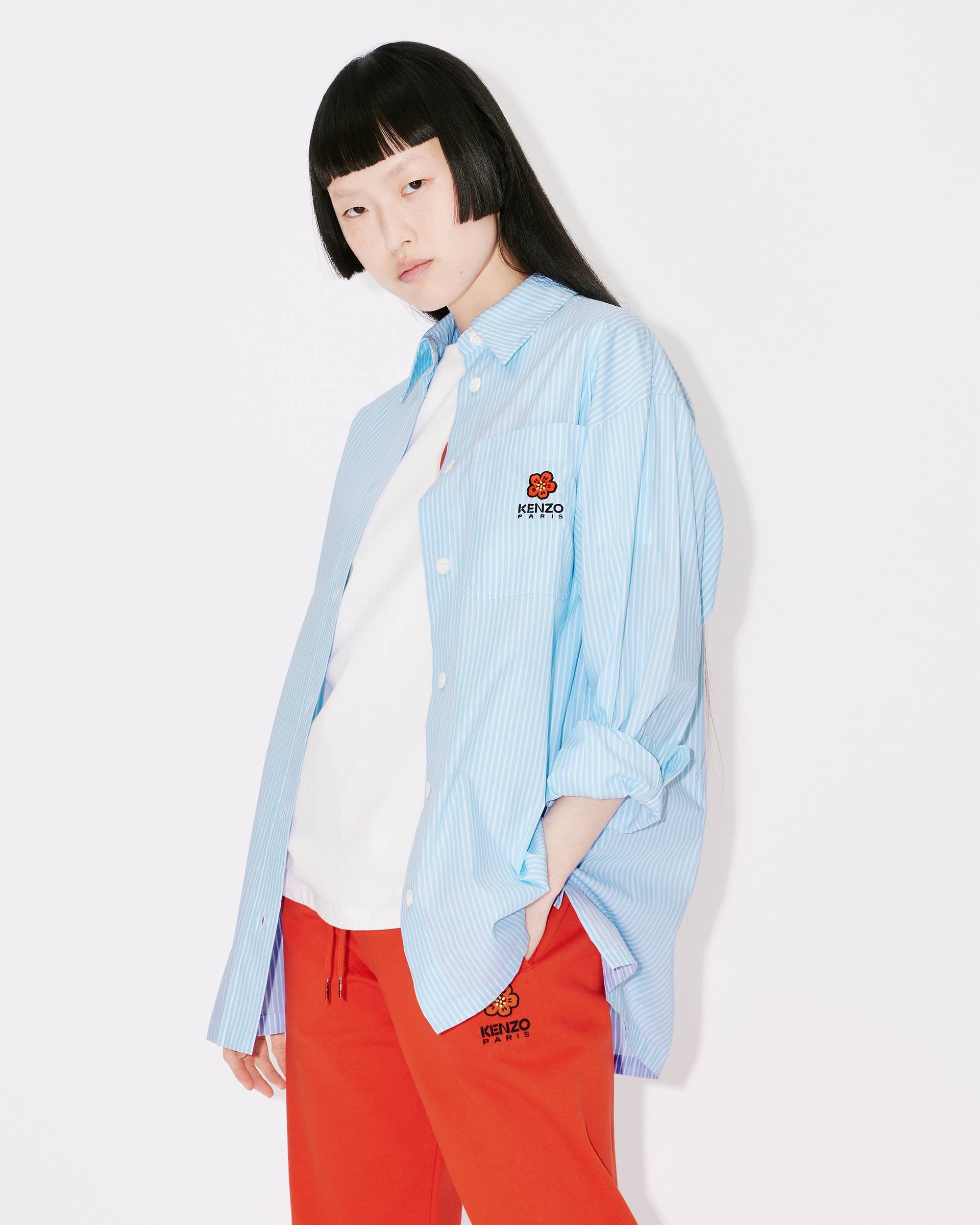 Oversized shirt with 'BOKE FLOWER' crest - 3