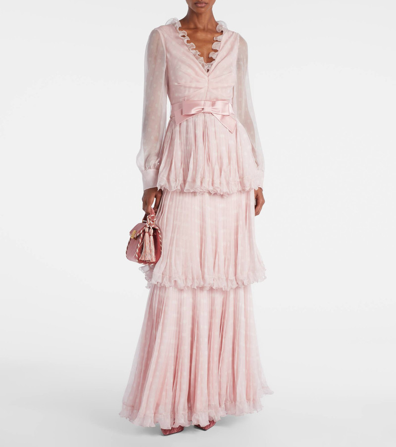 Valentino VSling Mini embellished velvet tote bag outlook