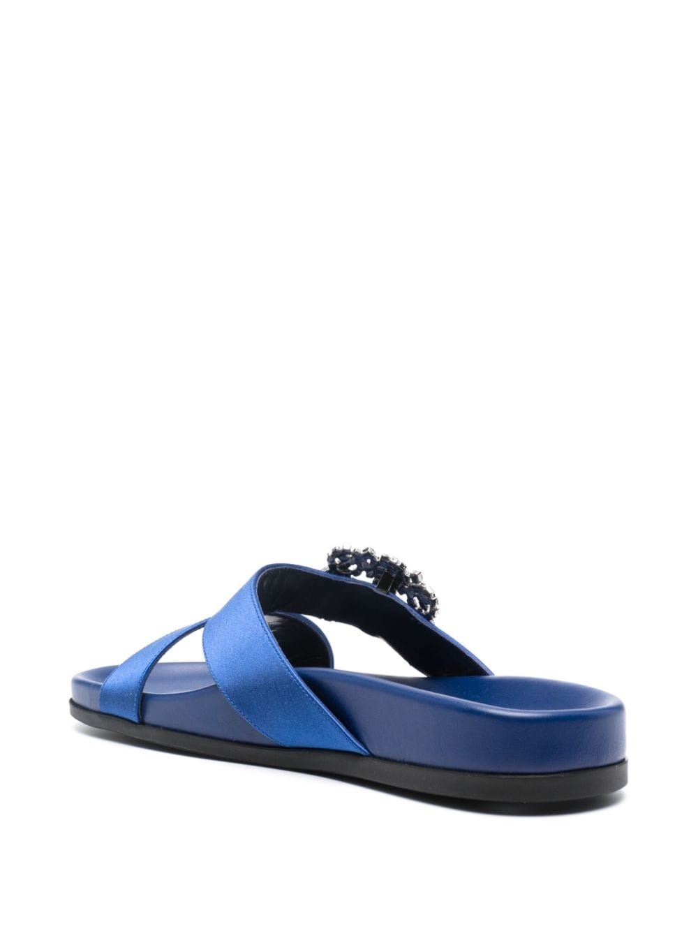 Chilanghi buckled satin slippers - 3