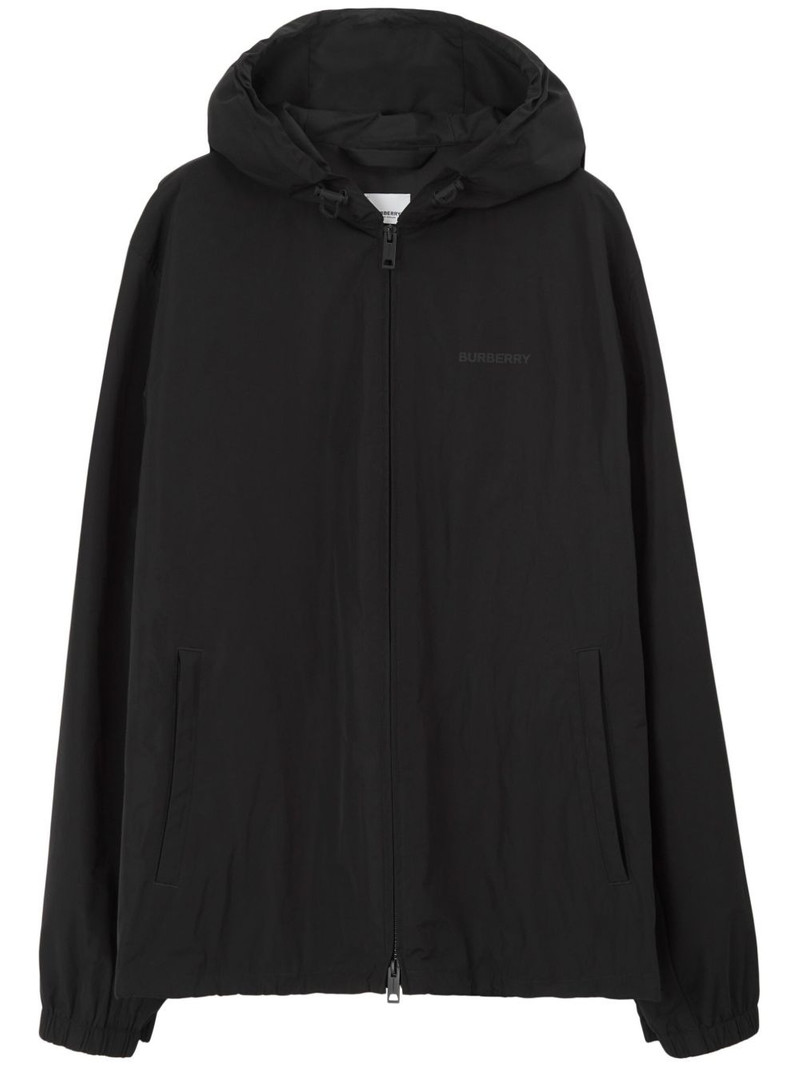 logo-print long-sleeve hoodie 1