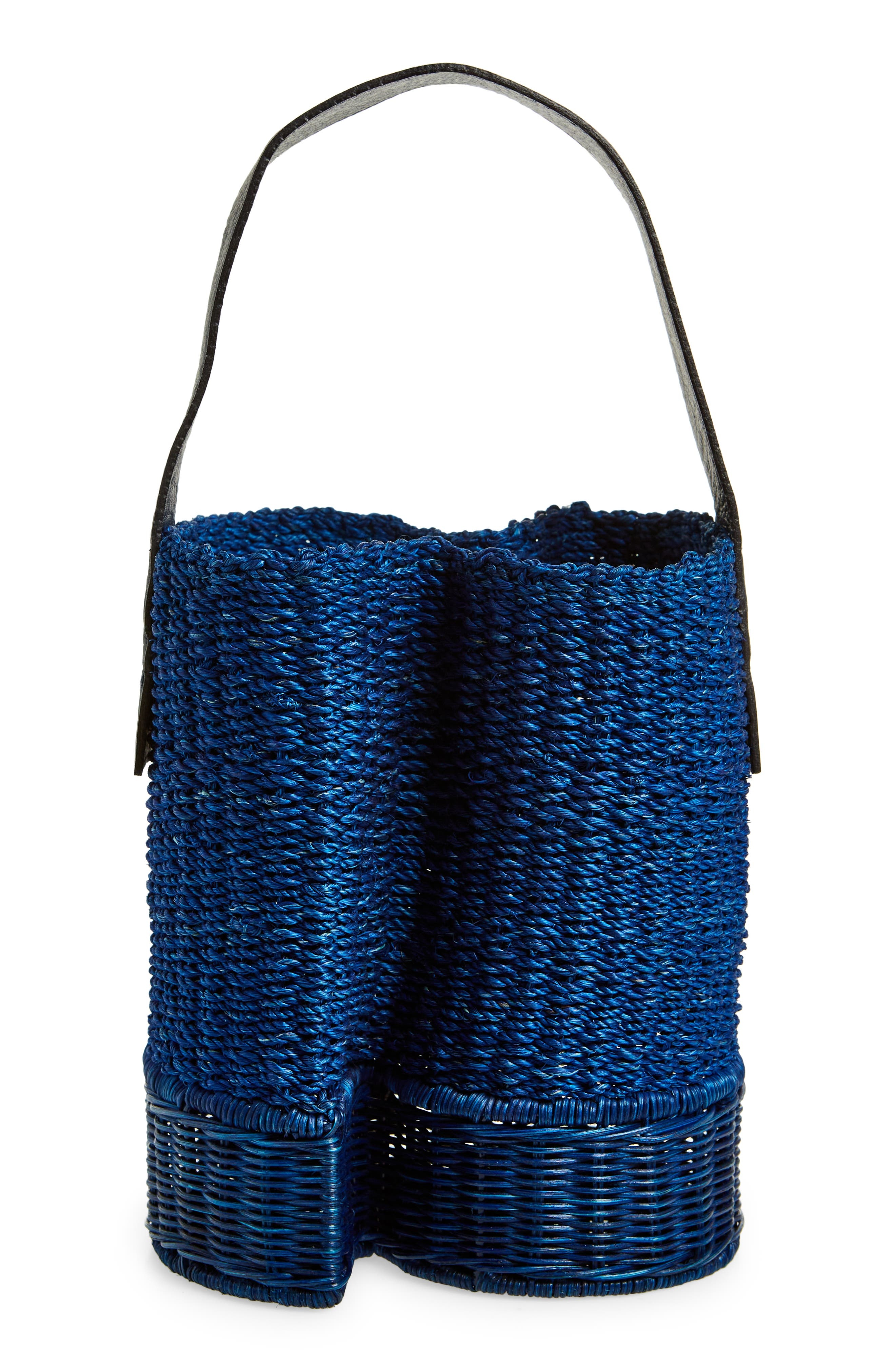 Small S-Basket Woven Raffia - 3
