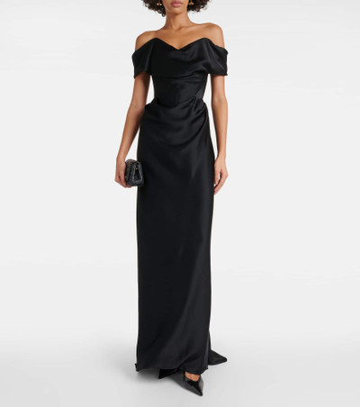 Vivienne Westwood Nova Cocotte crêpe satin gown outlook